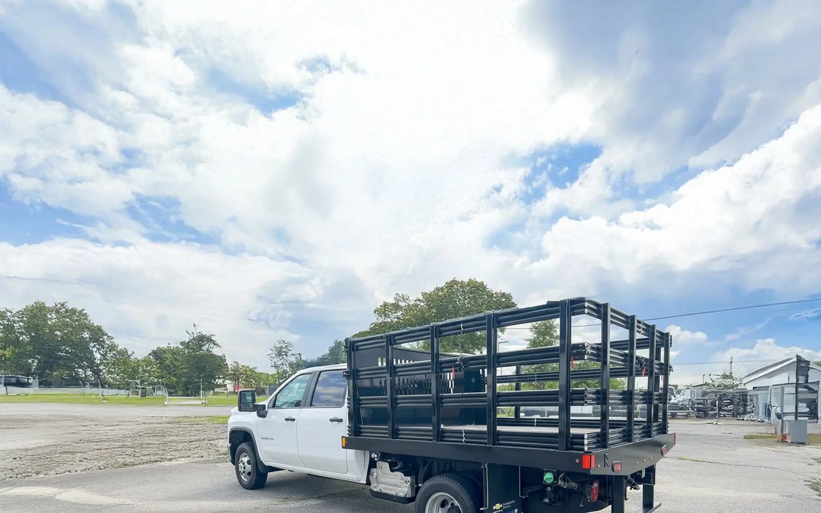 Chevrolet Silverado 3500HD Crew Cab with ten-foot Reading rack body